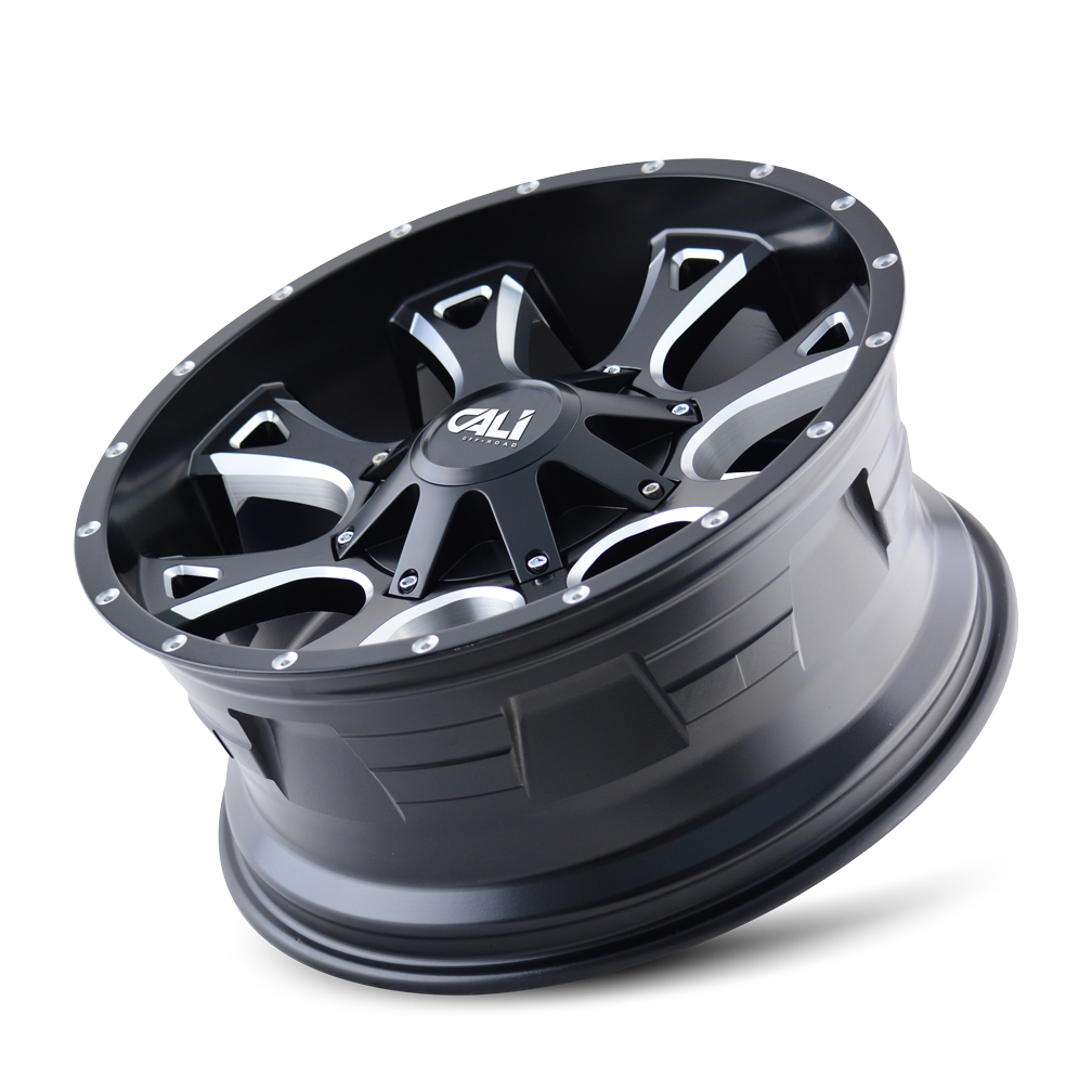 Cali Off-road ANARCHY Satin black milled 20x9 +18 6x135|6x139.7mm 106mm - WheelWiz