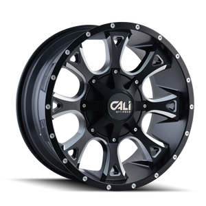 Cali Off-road ANARCHY Satin black milled 20x9 +18 8x180mm 124.1mm