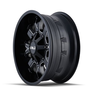 Cali Off-road DIRTY Satin black milled 22x14 -76 6x135|6x139.7mm 106mm - WheelWiz