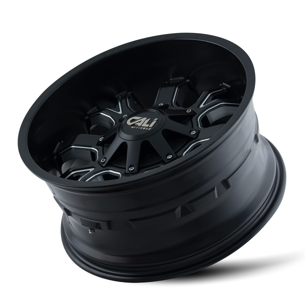 Cali Off-road DIRTY Satin black milled 20x10 -19 5x127|5x139.7mm 87mm - WheelWiz