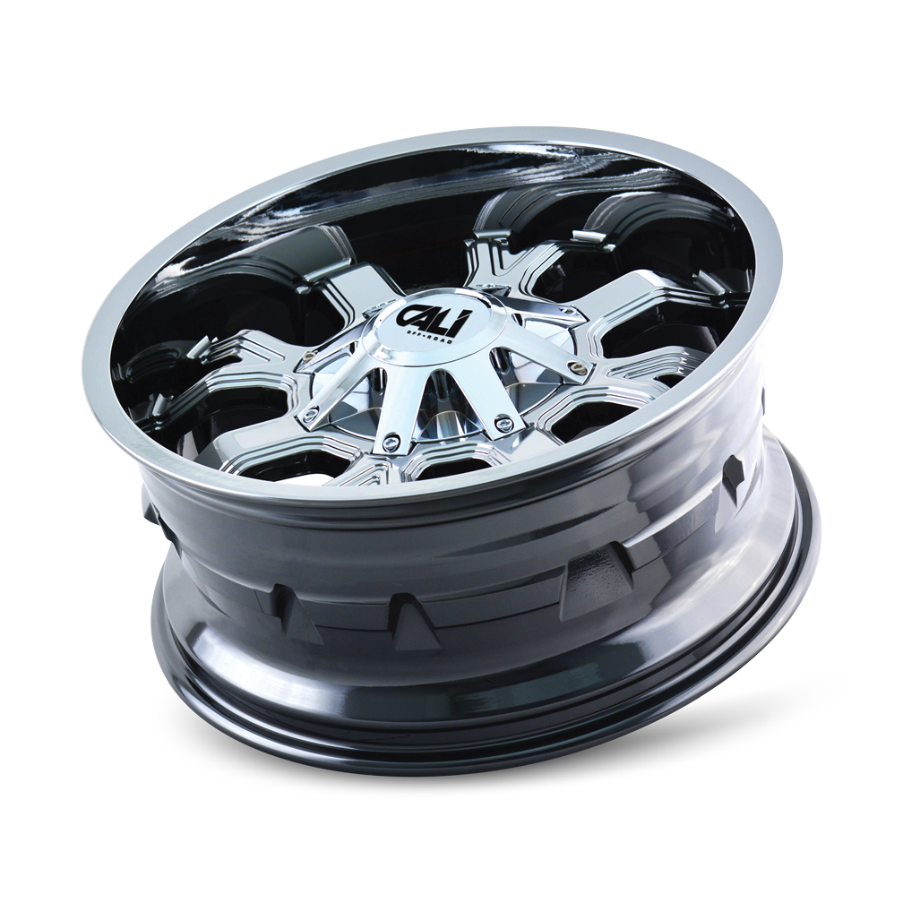 Cali Off-road DIRTY Chrome 22x10 -19 8x165.1|8x170mm 130.8mm - Wheelwiz