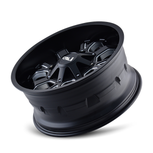 Cali Off-road DIRTY Satin black milled 22x14 -76 8x180mm 124.1mm