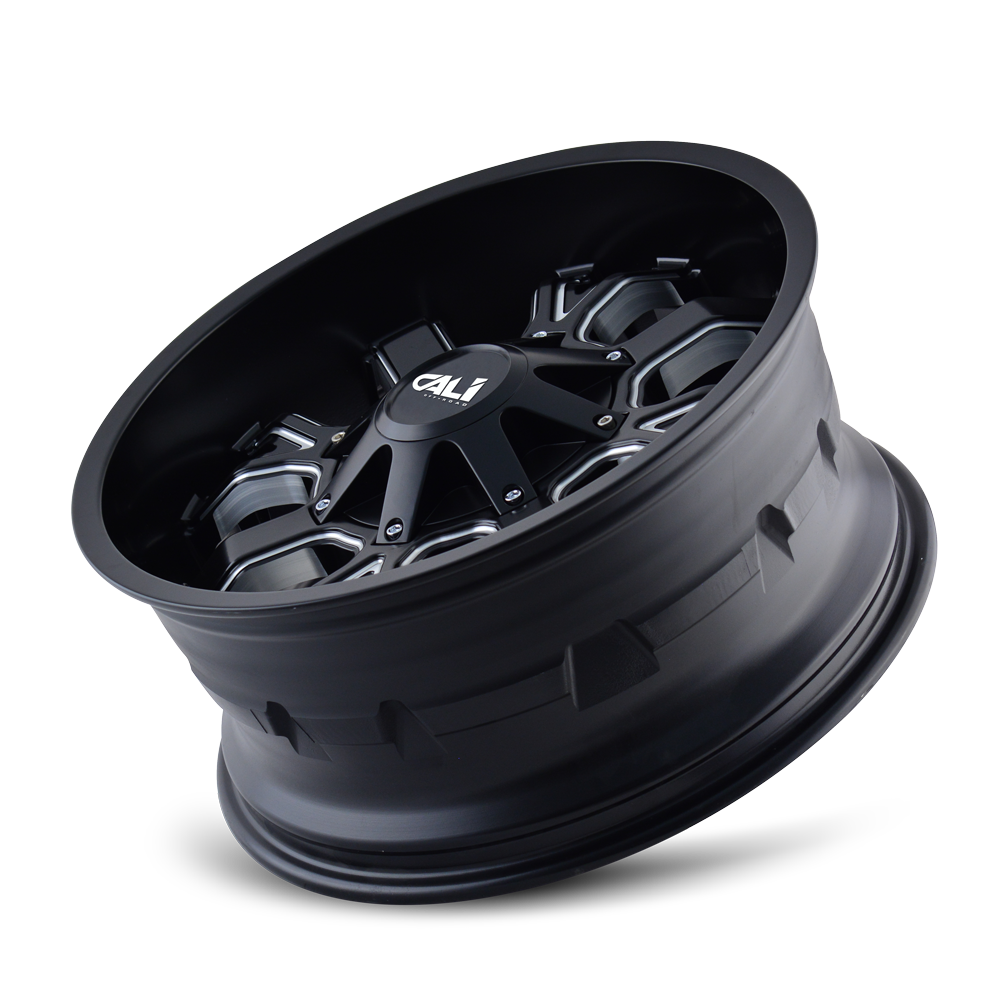 Cali Off-road DIRTY Satin black milled 20x9 0 8x180mm 124.1mm - Wheelwiz