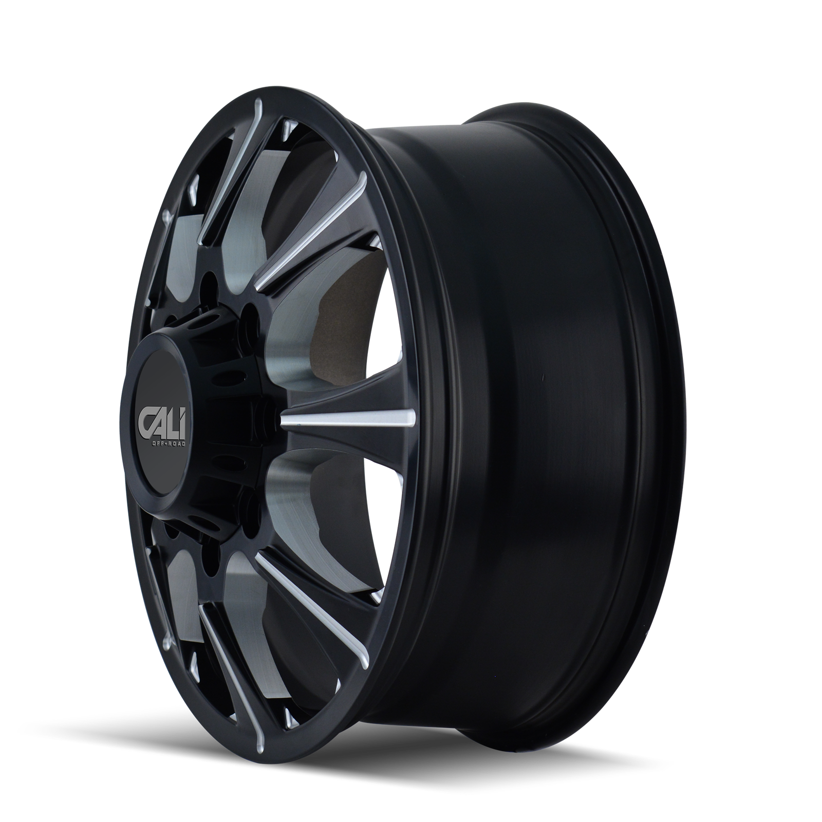 Cali Off-road BRUTAL Satin black milled 20x8.25 -180 8x165.1mm 121.3mm - WheelWiz