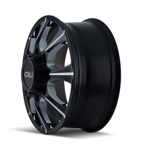 Cali Off-road BRUTAL Satin black milled 22x8.25 +127 8x165.1mm 121.3mm - Wheelwiz