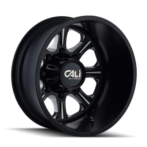 Cali Off-road BRUTAL Satin black milled 22x8.25 -180 8x165.1mm 121.3mm - Wheelwiz