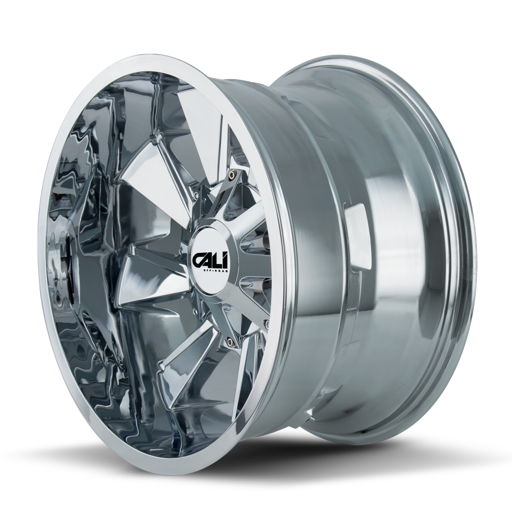 Cali Off-road DISTORTED Chrome 20x12 -44 8x180mm 124.1mm - Wheelwiz