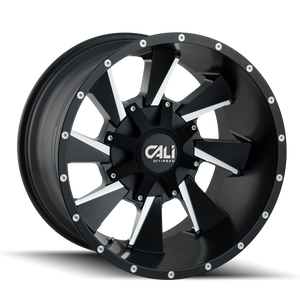 Cali Off-road DISTORTED Satin black milled 24x12 -47 6x135|6x139.7mm 106mm