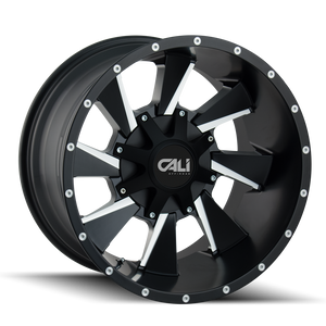 Cali Off-road DISTORTED Satin black milled 20x9 0 5x127|5x139.7mm 87mm - WheelWiz