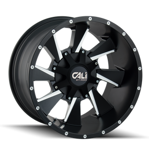 Cali Off-road DISTORTED Satin black milled 20x9 0 6x120|6x139.7mm 78.1mm - WheelWiz