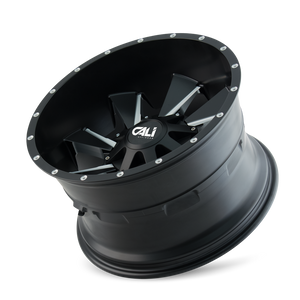 Cali Off-road DISTORTED Satin black milled 20x9 0 6x120|6x139.7mm 78.1mm - Wheelwiz