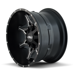 Cali Off-road OBNOXIOUS Satin black milled 20x12 -44 8x165.1|8x170mm 130.8mm - WheelWiz
