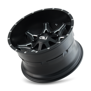 Cali Off-road OBNOXIOUS Satin black milled 24x12 -44 8x180mm 124.1mm