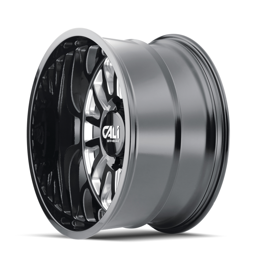 Cali Off-road SUMMIT Gloss black milled 20x9 0 8x165.1mm 125.2mm - Wheelwiz