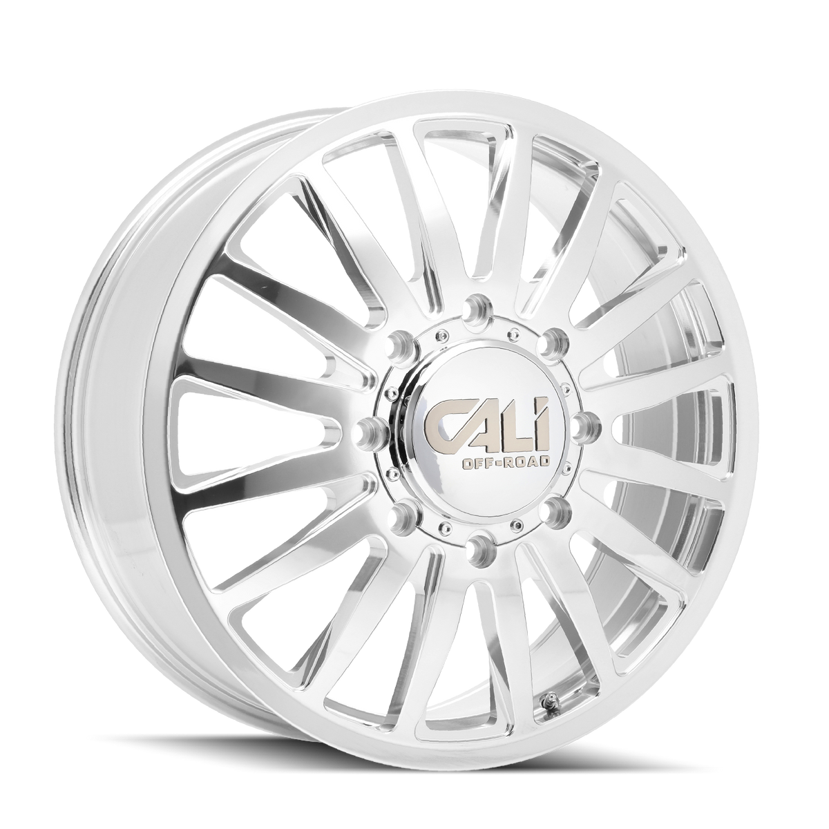Cali Off-road SUMMIT DUALLY Polished 22x8.25 +115 8x165.1mm 121.3mm - Wheelwiz