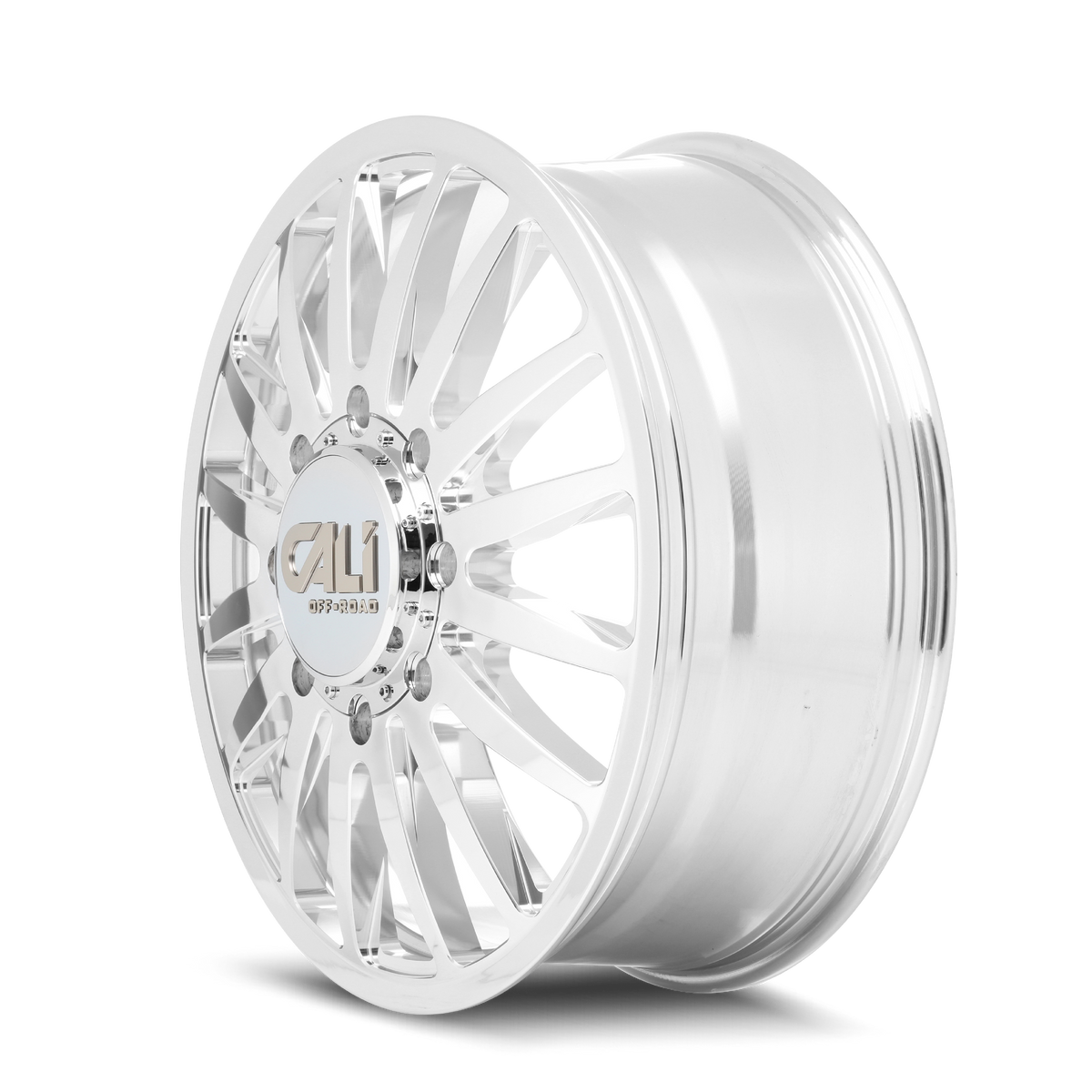 Cali Off-road SUMMIT DUALLY Polished 20x8.25 +115 8x200mm 142mm - Wheelwiz