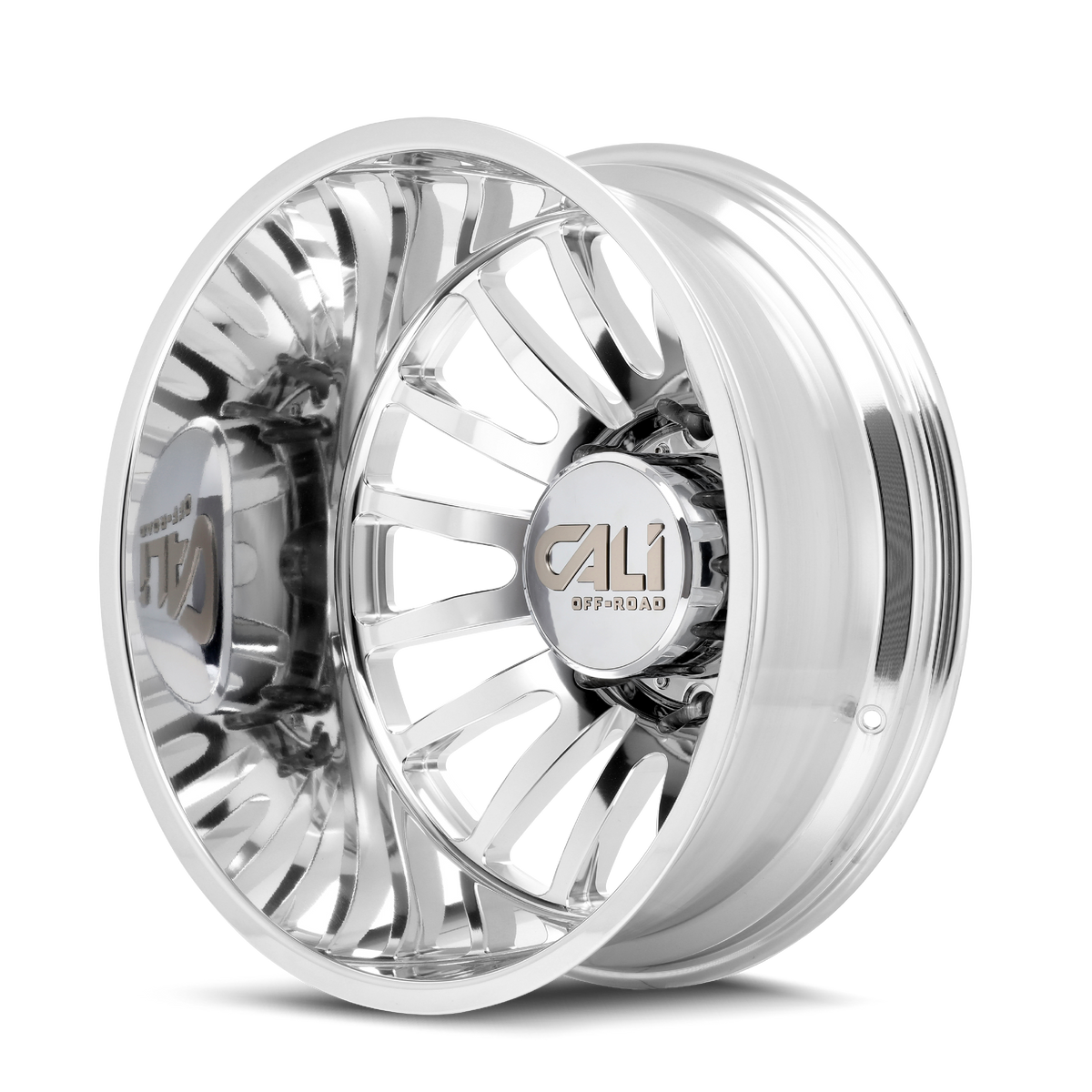 Cali Off-road SUMMIT DUALLY Polished 22x8.25 -192 8x200mm 142mm - Wheelwiz
