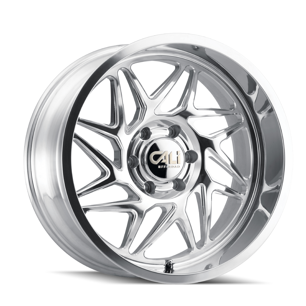 Cali Off-road GEMINI Polished 22x12 -51 8x165.1mm 125.2mm - Wheelwiz