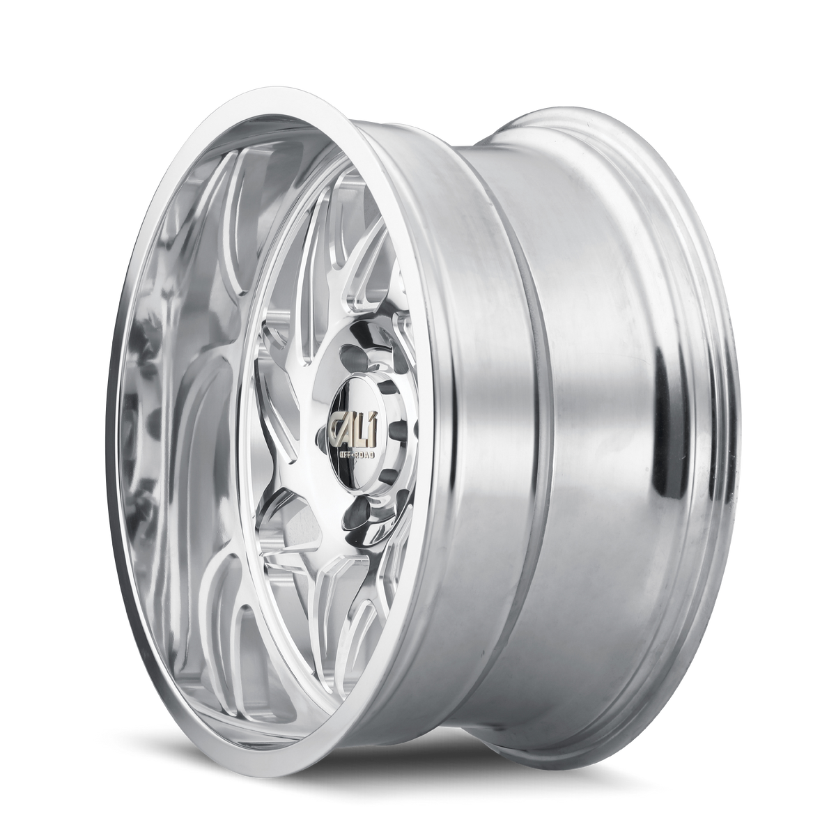 Cali Off-road GEMINI Polished 20x10 -25 8x165.1mm 125.2mm - Wheelwiz