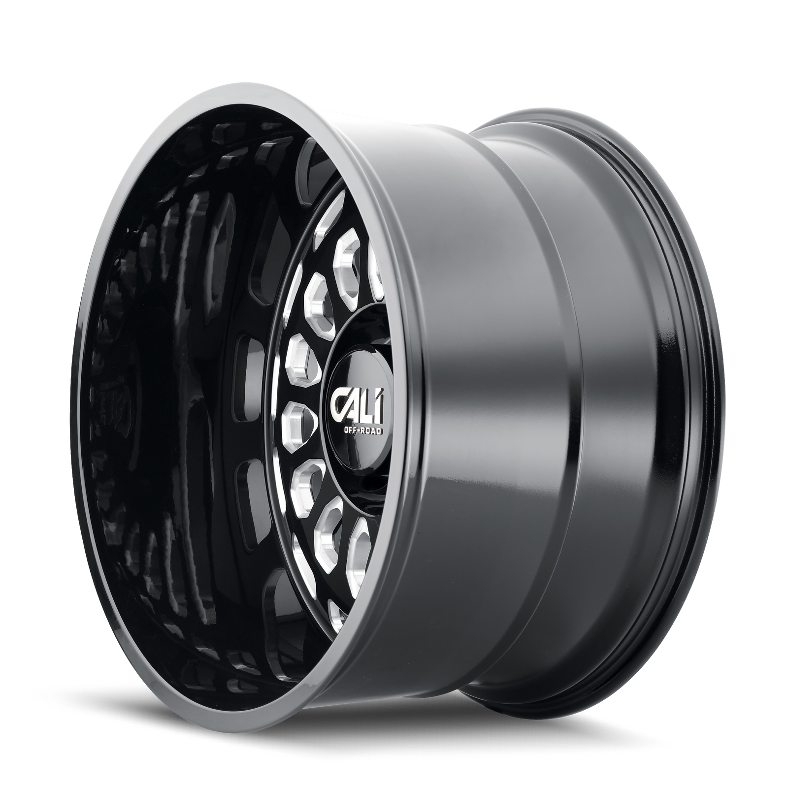 Cali Off-road PARADOX Gloss black milled 20x10 -25 6x139.7mm 106mm - Wheelwiz