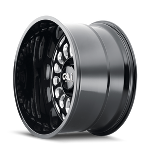 Cali Off-road PARADOX Gloss black milled 24x14 -76 6x139.7mm 106mm - Wheelwiz