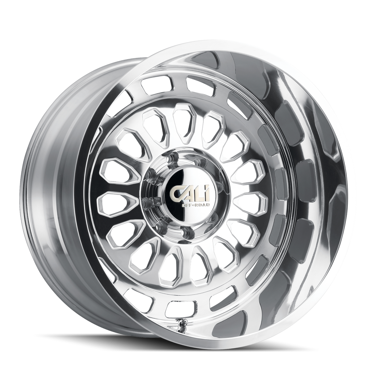 Cali Off-road PARADOX Polished 22x12 -51 8x165.1mm 125.2mm - Wheelwiz