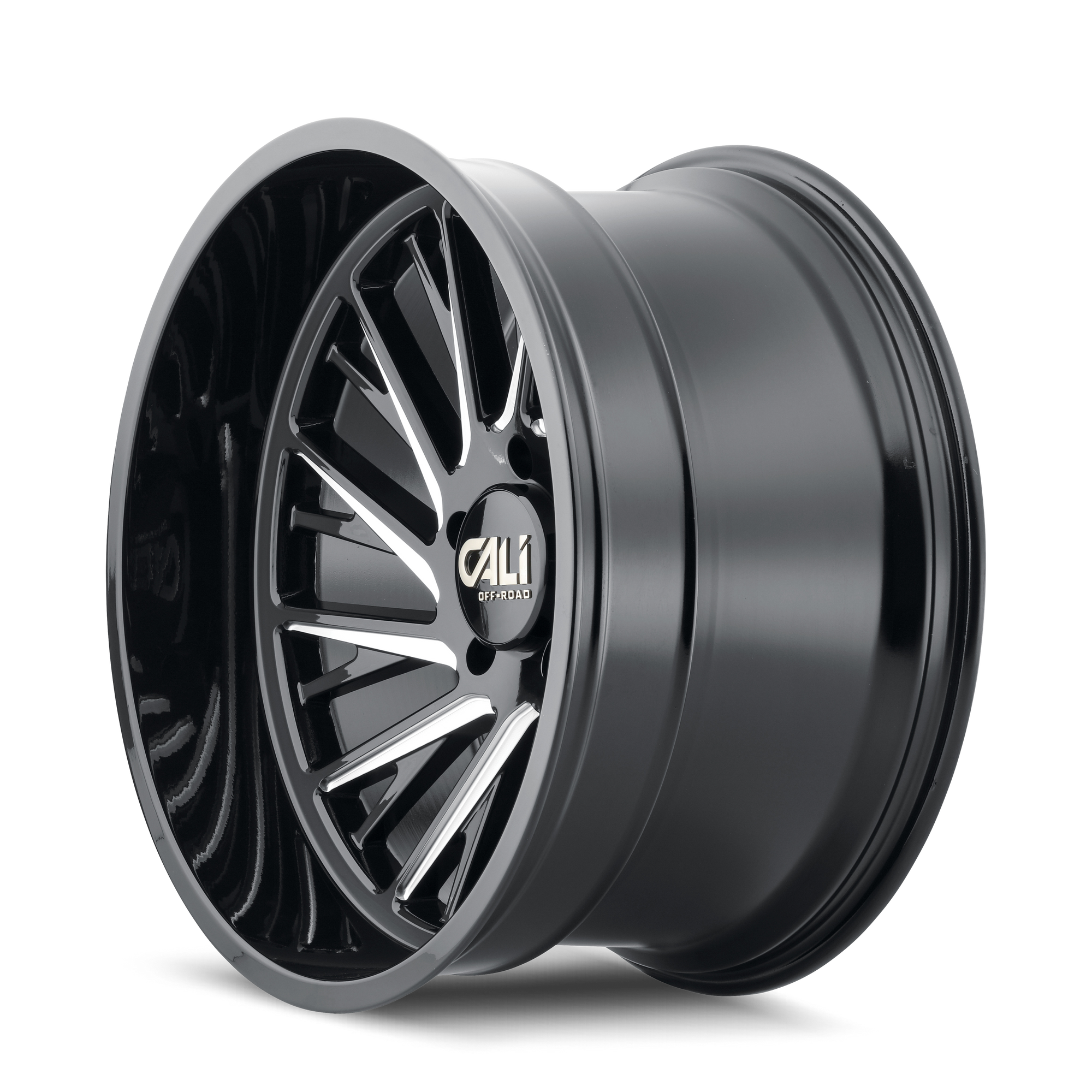 Cali Off-road PURGE Gloss black milled 22x12 -51 5x150mm 110mm