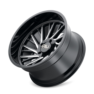 Cali Off-road PURGE Gloss black milled 22x12 -51 8x170mm 125.2mm - Wheelwiz