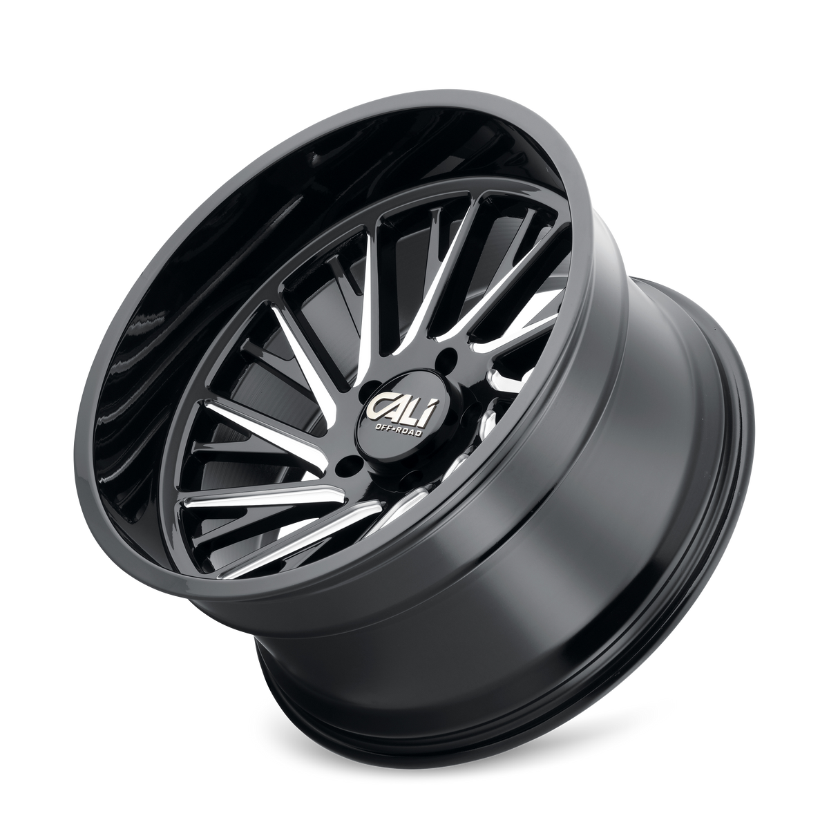 Cali Off-road PURGE Gloss black milled 24x14 -76 8x170mm 125.2mm - Wheelwiz