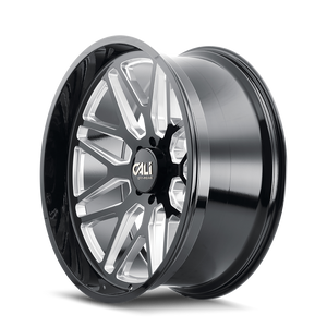 Cali Off-road INVADER Gloss black milled 22x12 -51 6x135mm 87.1mm - Wheelwiz