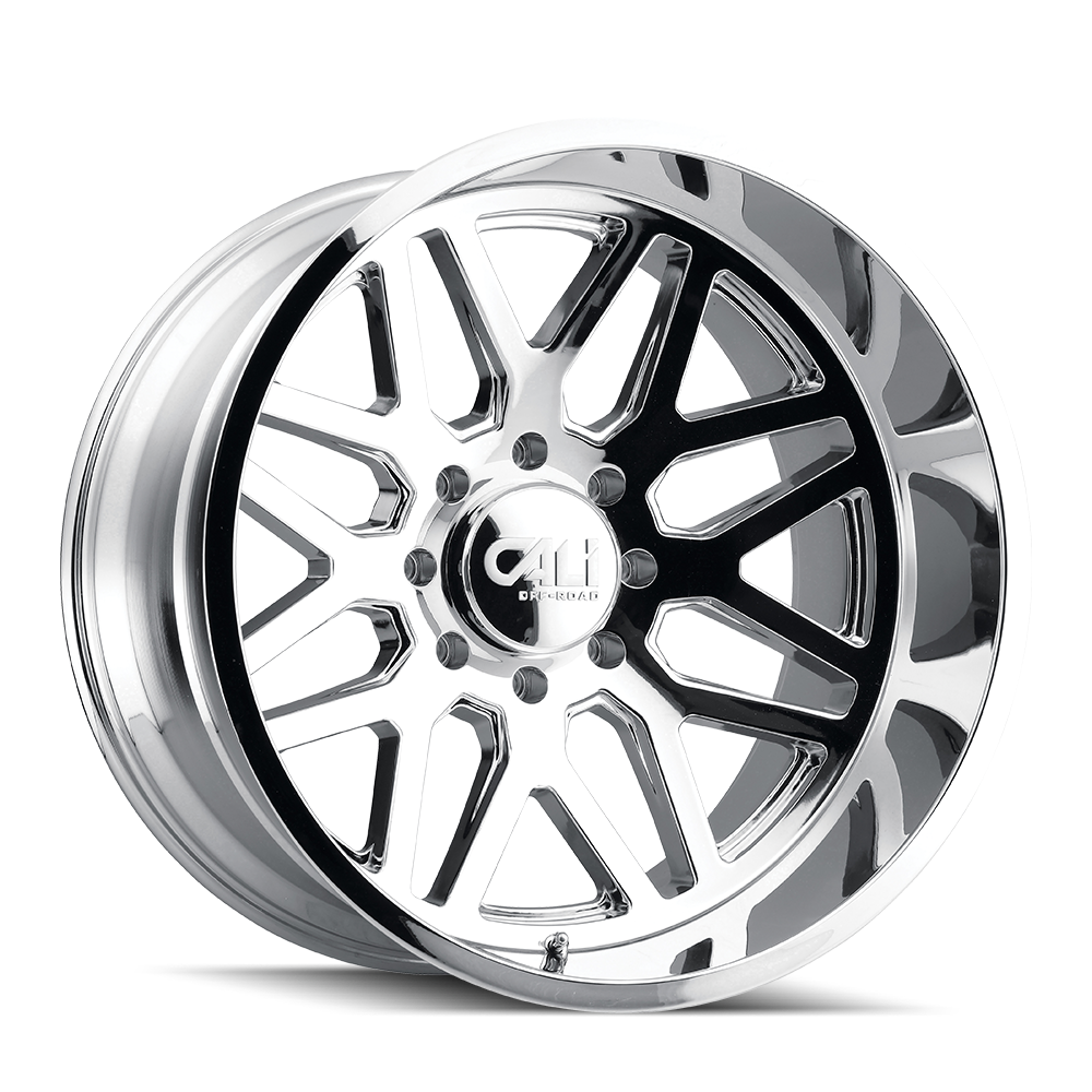 Cali Off-road INVADER Chrome 20x12 -51 8x165.1mm 125.2mm - Wheelwiz