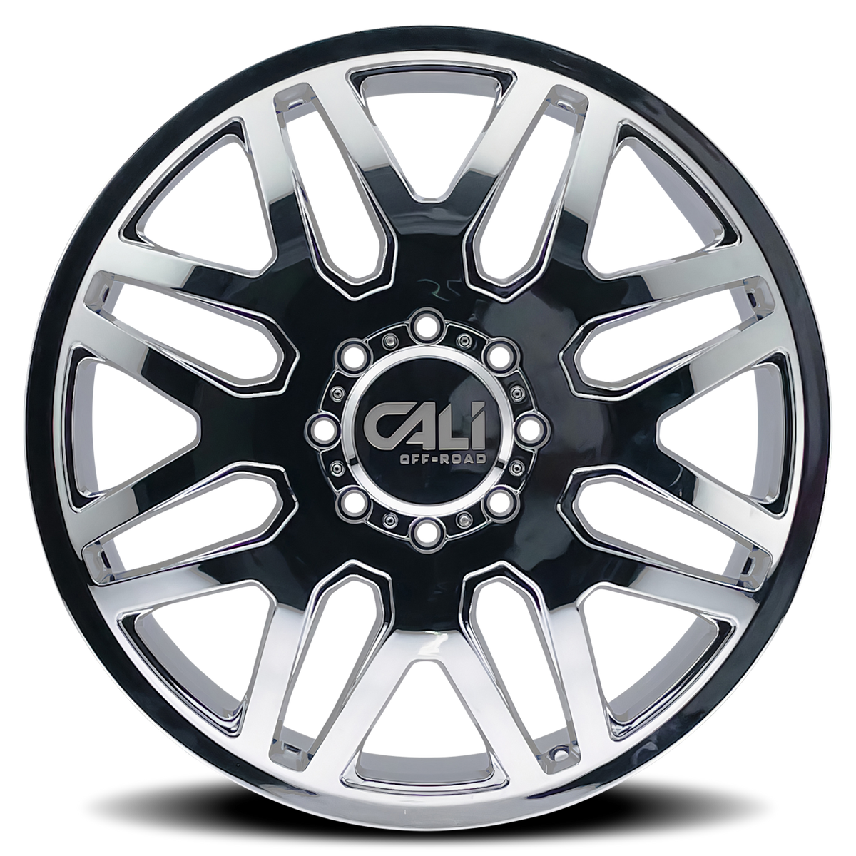 Cali Off-road INVADER DUALLY Chrome 22x8.25 -232 8x165.1mm 121.3mm - Wheelwiz