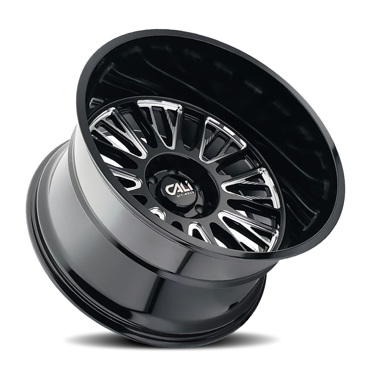 Cali Off-road VERTEX Gloss black milled 26x14 -76 6x139.7mm 106mm - Wheelwiz