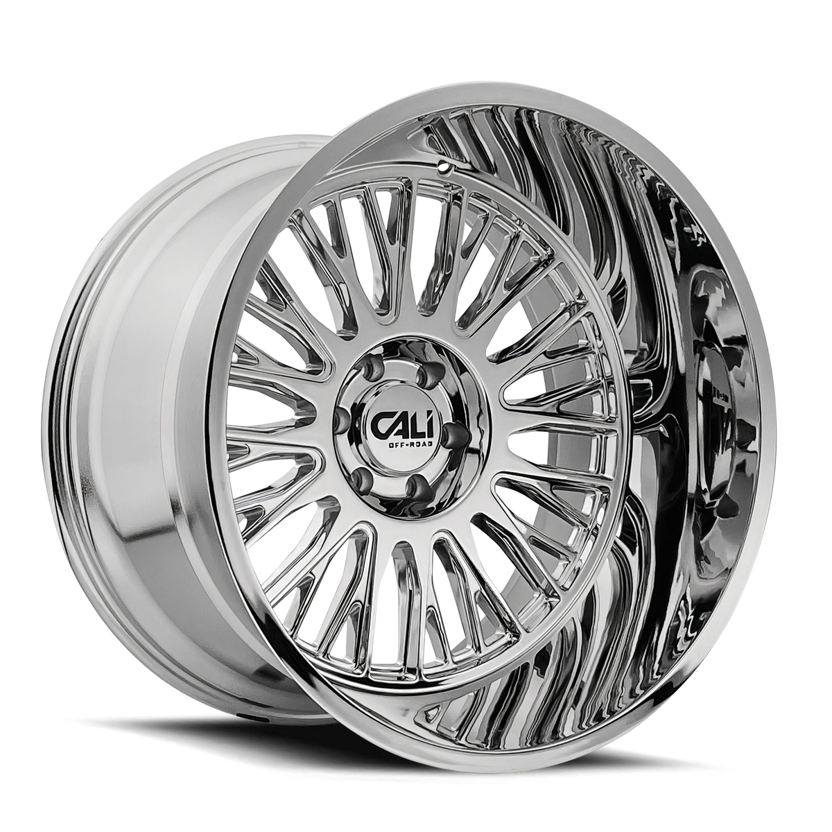 Cali Off-road VERTEX Chrome 20x10 -25 8x165.1mm 125.2mm - WheelWiz