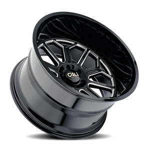Cali Off-road AUBURN Gloss black milled 20x9 -12 8x180mm 124.1mm - Wheelwiz