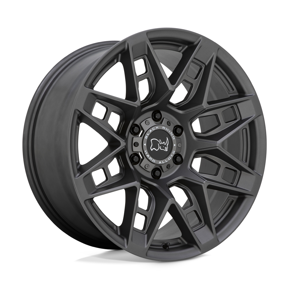 Black Rhino CAPROCK Matte Gunmetal 20x9.5 +12 5x150mm 110.1mm - WheelWiz
