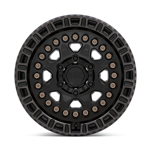 Black Rhino CARBINE Matte Black W/ Machined Tinted Ring & Bronze Bolts 18x9 0 6x139.7mm 112.1mm - WheelWiz