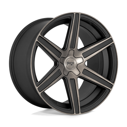 Niche M236 CARINA Matte Machined Double Dark Tint 22x9.5 +30 6x139.7mm 78.1mm - WheelWiz