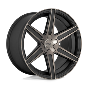 Niche M236 CARINA Matte Machined Double Dark Tint 24x10 +30 6x139.7mm 106.1mm - WheelWiz