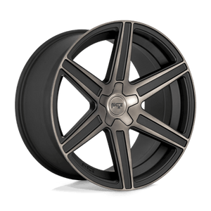 Niche M236 CARINA Matte Mach Double Dark Tint 24x10 +25 5x139.7mm 78.1mm - Wheelwiz