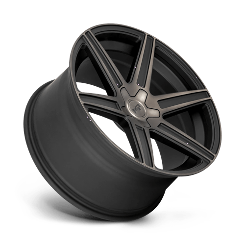 Niche M236 CARINA Matte Mach Double Dark Tint 20x9 +27 5x112mm 66.6mm - Wheelwiz