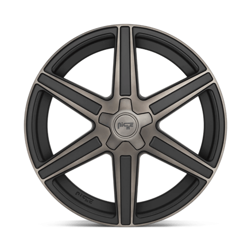 Niche M236 CARINA Matte Machined Double Dark Tint 22x9.5 +20 6x139.7mm 106.1mm - WheelWiz