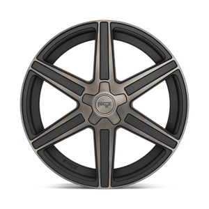 Niche M236 CARINA Matte Mach Double Dark Tint 24x10 +30 6x135mm 87.1mm - Wheelwiz