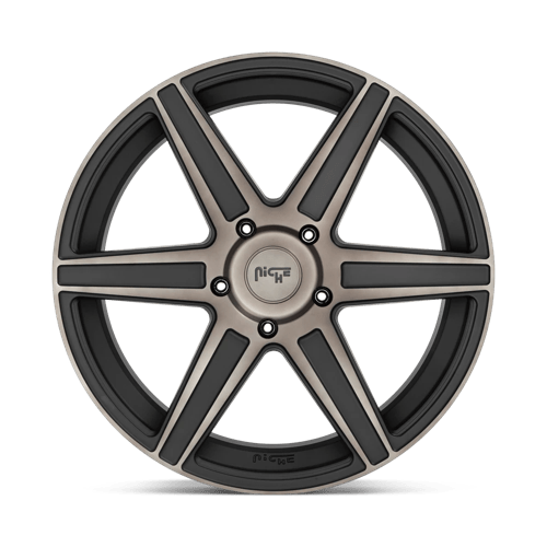 Niche M236 CARINA Matte Mach Double Dark Tint 22x9.5 +30 5x150mm 110.1mm - Wheelwiz