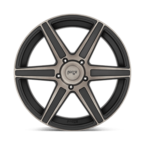 Niche M236 CARINA Matte Mach Double Dark Tint 22x9.5 +30 5x150mm 110.1mm - Wheelwiz