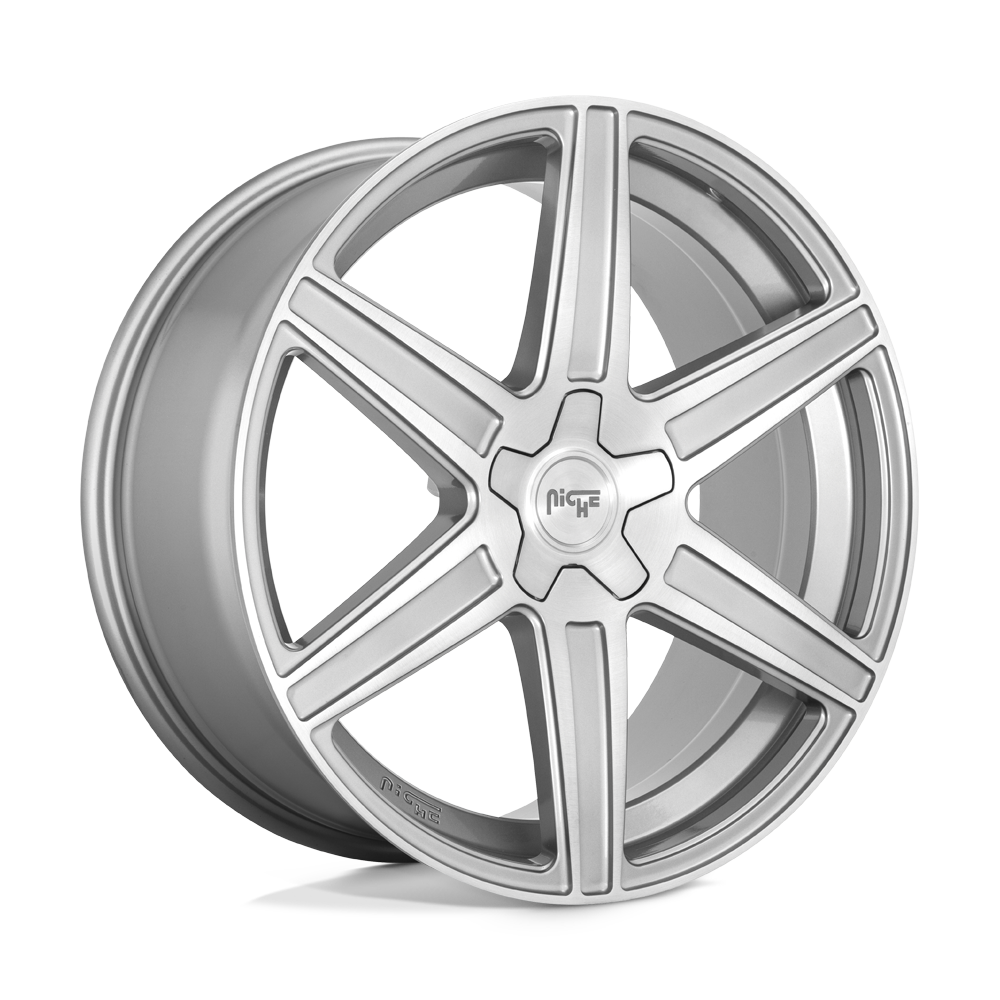 Niche M241 CARINA Anthracite And Brushed Tinted Clear 20x9 +38 5x112mm 66.6mm - WheelWiz
