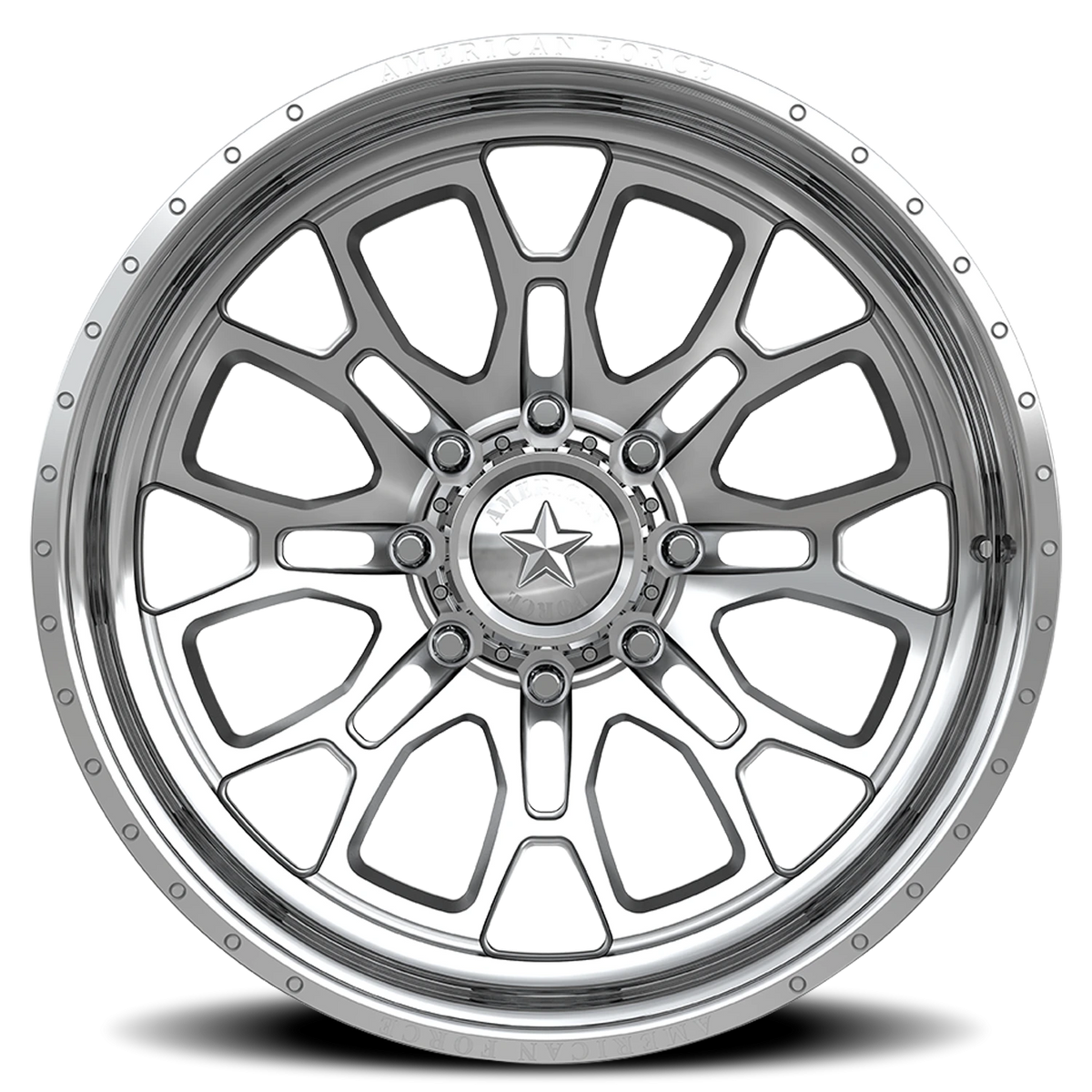 American Force CKH44 Ballistic CC Polished 26x14 -90 5x127mm 71.5mm - Wheelwiz