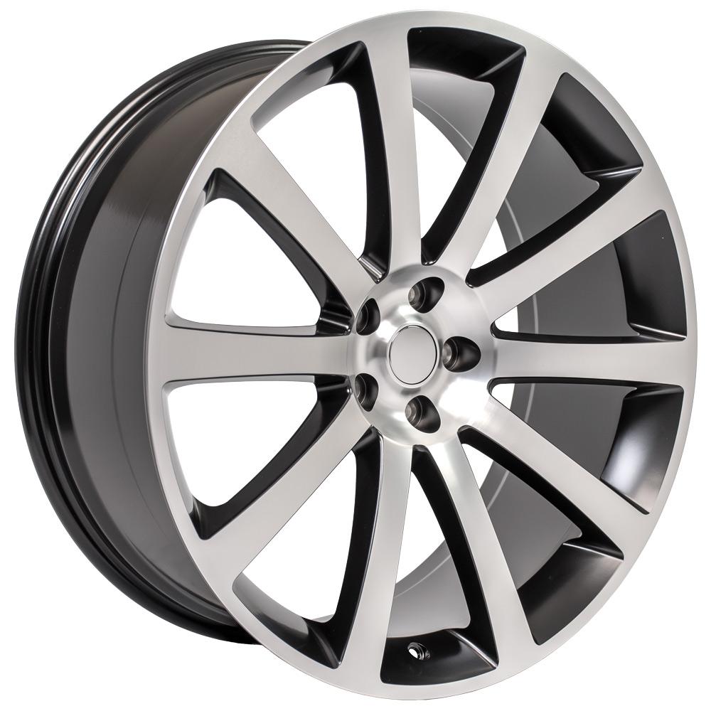 OE Wheels Replica CL02 Satin Black Machined 22x9.0 +18 5x115mm 71.5mm - Wheelwiz