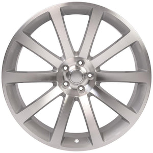 OE Wheels Replica CL02 Silver Machined 22x9.0 +18 5x115mm 71.5mm