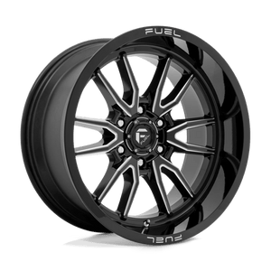 Fuel Offroad D761 CLASH Gloss Black Milled 17x9 +1 6x120mm 67.1mm - Wheelwiz